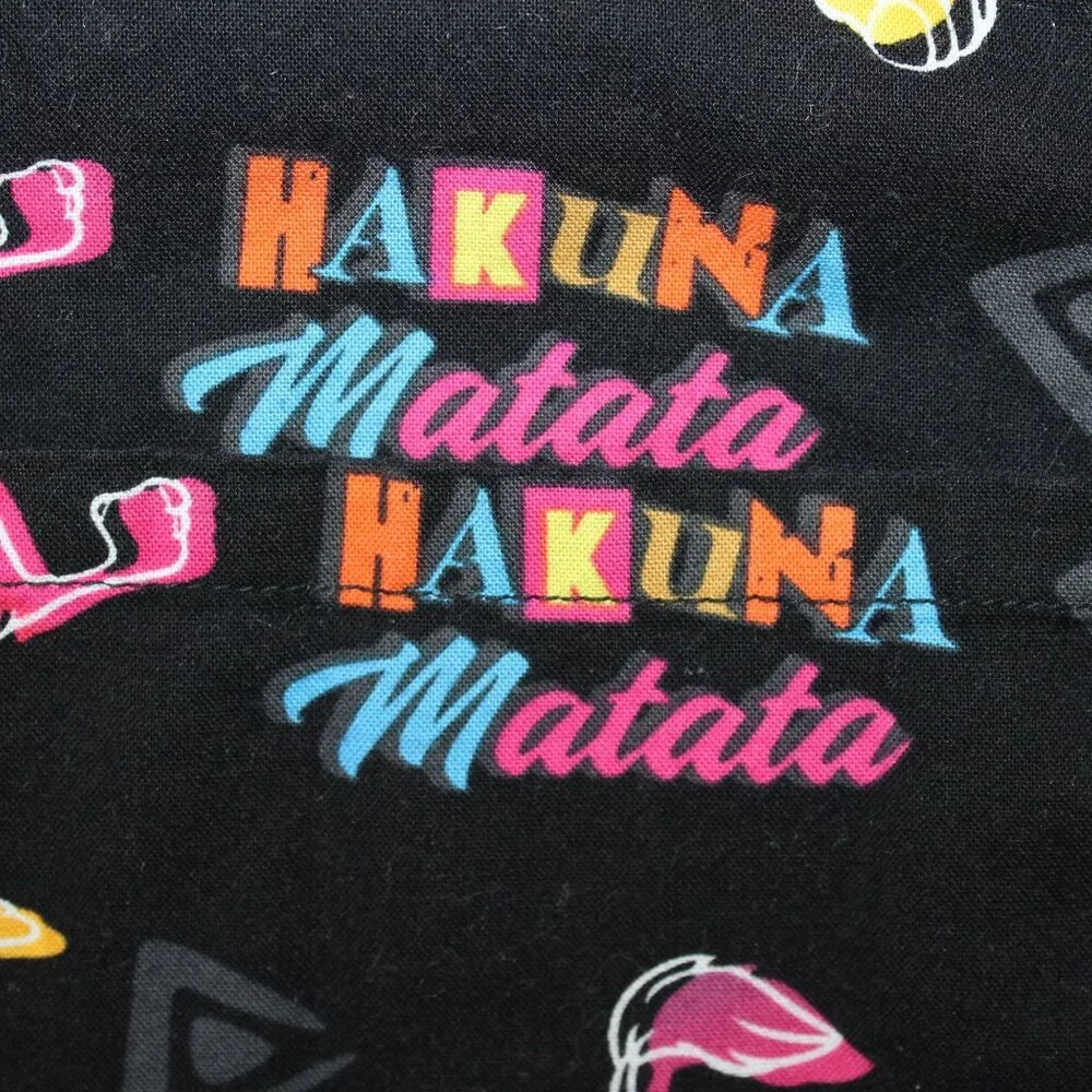 Disney Womens Small Lion King Hakuna Matata Simba Timon Pumbaa Medical Scrub Top - Picture 9 of 9